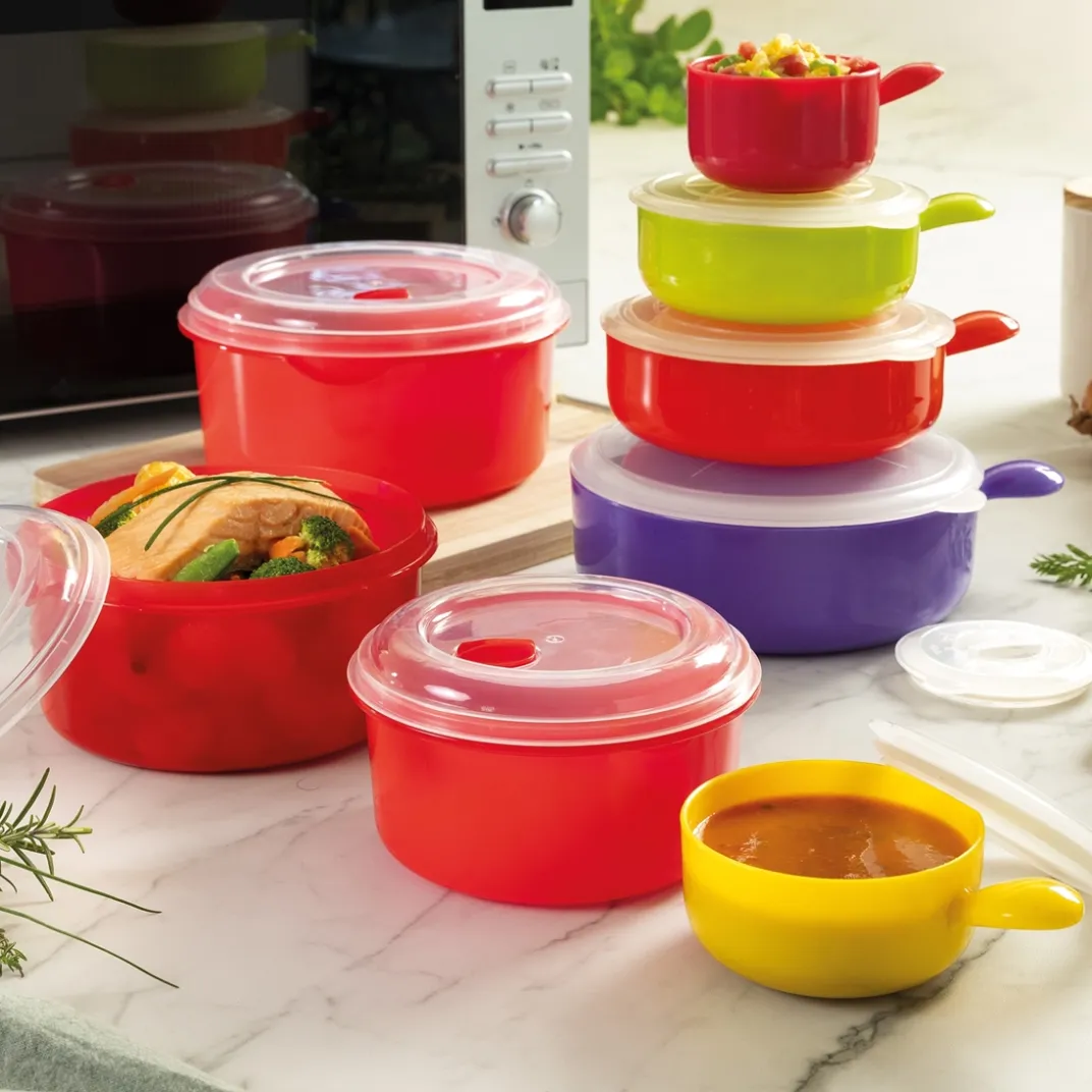 Cuisson Et Accessoires|Fraîcheur / Conservation|Tempsl Lot de 8 plats à micro-ondes