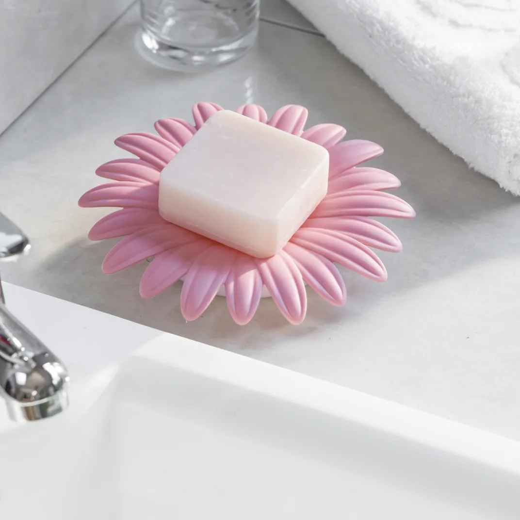 Salle De Bain Et Hygiène|Tempsl Lot de 2 porte-savons marguerite