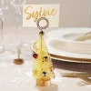 Décorations Intérieures Noël|Décorations|Tempsl Lot de 4 sapins dorés