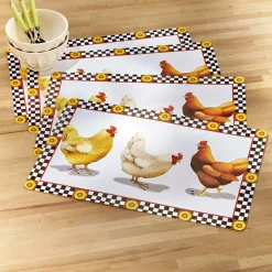 Art De La Table|Tempsl Lot de 4 sets de table basse-cour