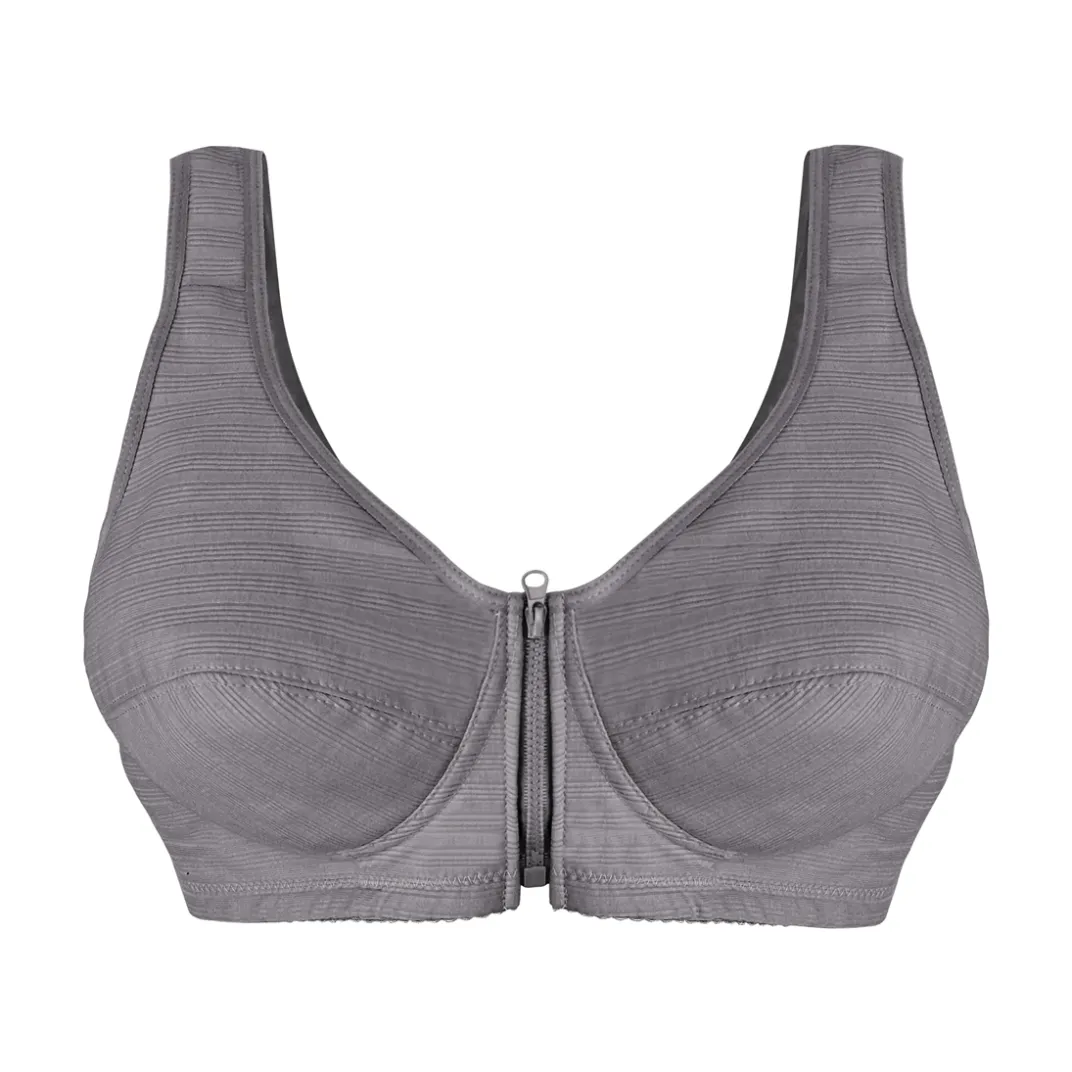 Sous-Vêtements|Tempsl Lot de 3 soutiens-gorge zippés Gris + vieux rose + chair - taille M