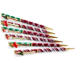 Décorations Intérieures Noël|Emballages Cadeaux|Tempsl Lot de 6 stylos Noël