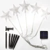 Décorations Extérieures Noël|Décorations Lumineuses|Tempsl Lot de 5 étoiles solaires