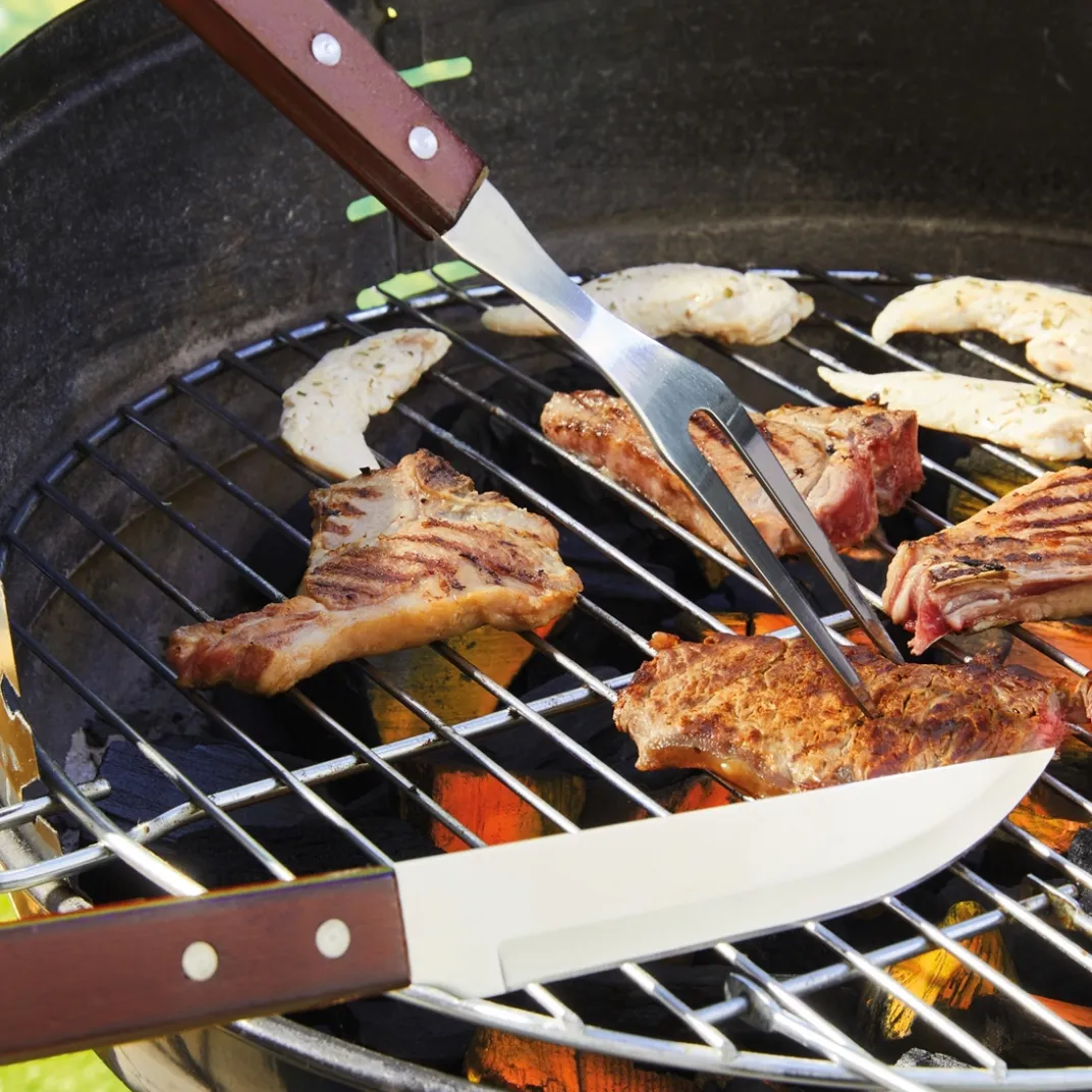 Cuisson Et Accessoires|Tempsl Lot de 2 ustensiles barbecue