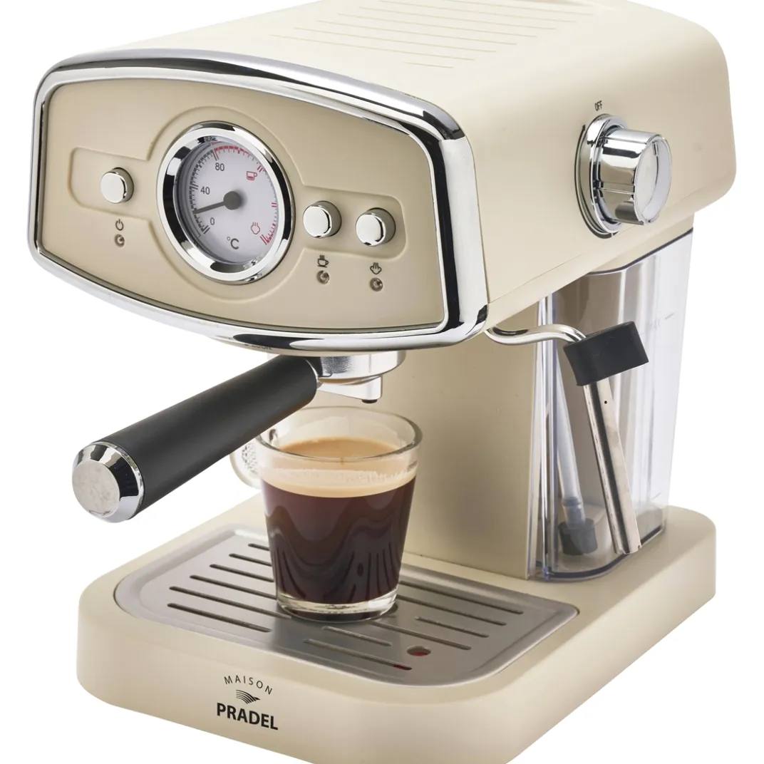 Petit Électroménager|Accessoires Petit-Déjeuner|Tempsl Machine expresso vintage PRADEL FRANCE®