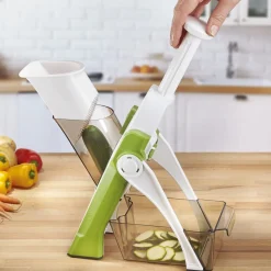 Découpe|Ustensiles De Cuisine Malins|Tempsl Mandoline à poussoir
