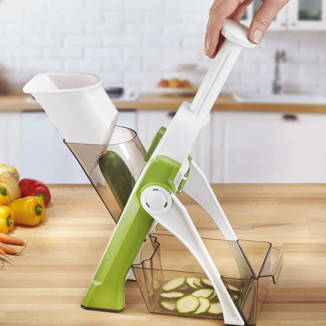Découpe|Ustensiles De Cuisine Malins|Tempsl Mandoline à poussoir