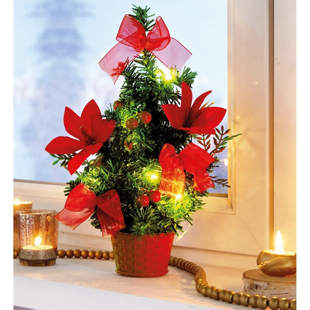Décorations Intérieures Noël|Décorations|Tempsl Mini sapin LED ou Lot de 2