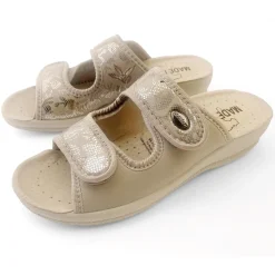 Chaussures, Chaussons Et Accessoires|Tempsl Mules tissu beige ou rose