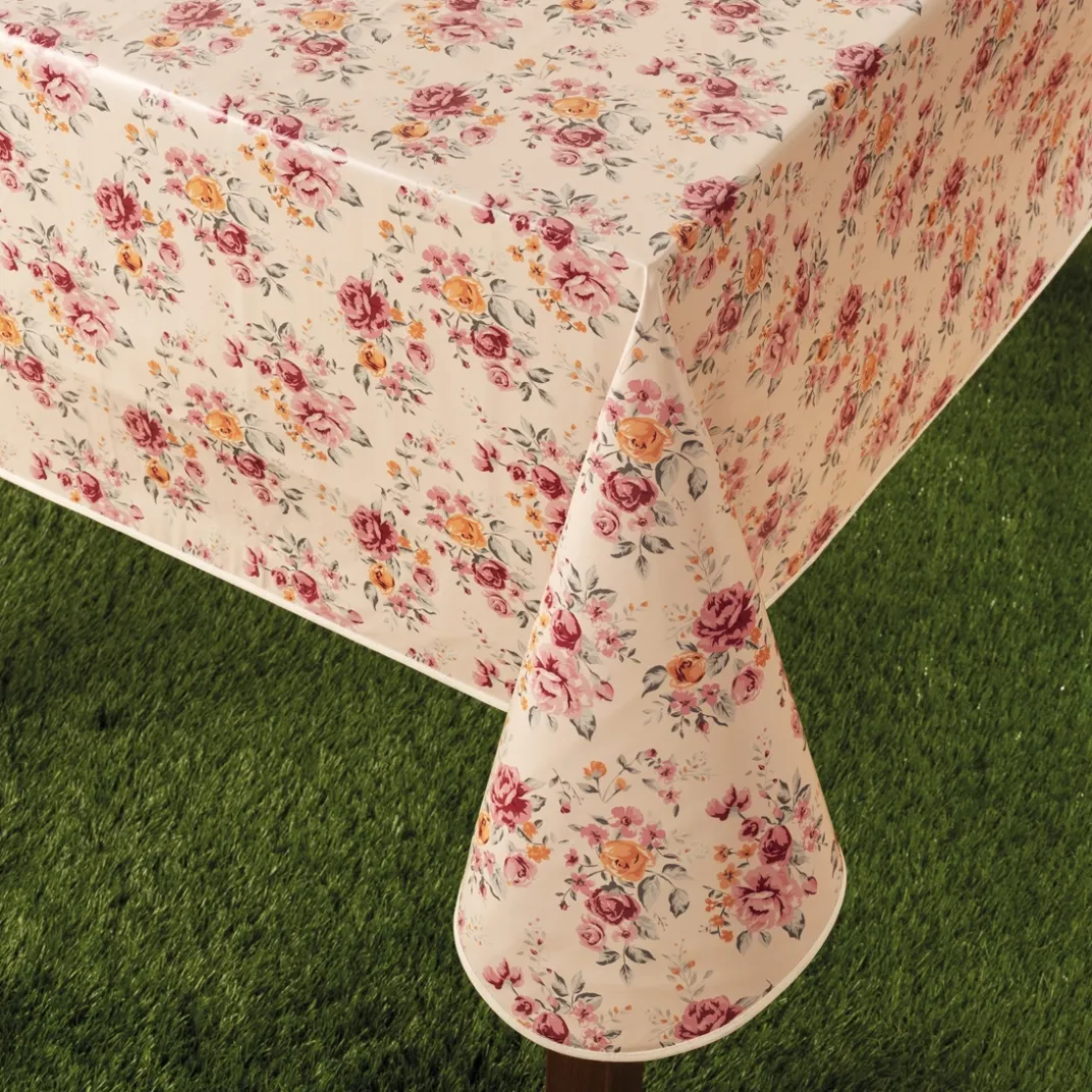 Art De La Table|Tempsl Nappe cirée fleurie Ronde diamètre 140 cm