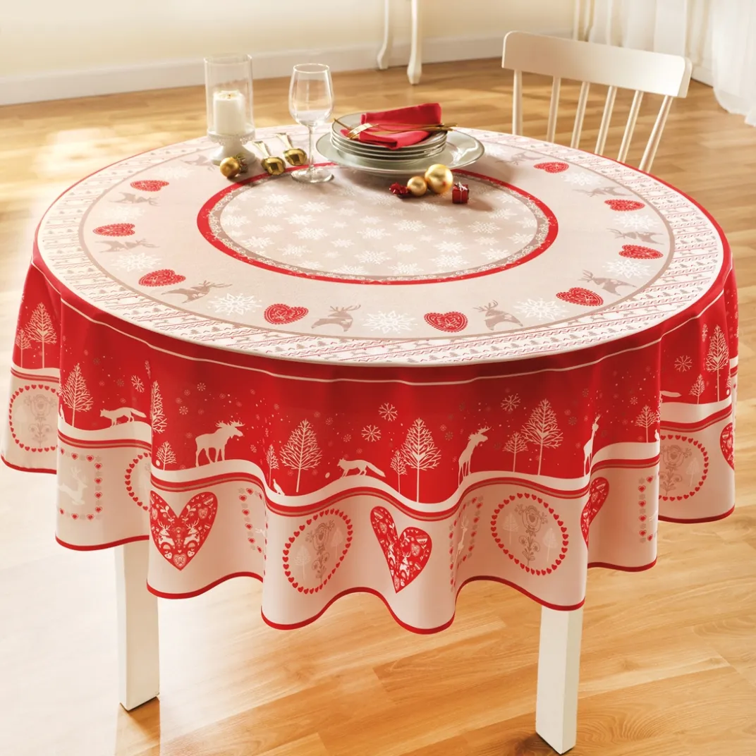 Table De Noël|Art De La Table|Tempsl Nappe de Noël