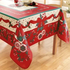 Table De Noël|Art De La Table|Tempsl Nappe poinsettia ronde ou rectangulaire