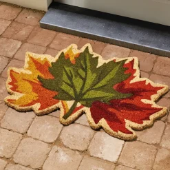 Décorations|Décorations Jardin Et Extérieur|Tempsl Paillasson feuilles d'automne
