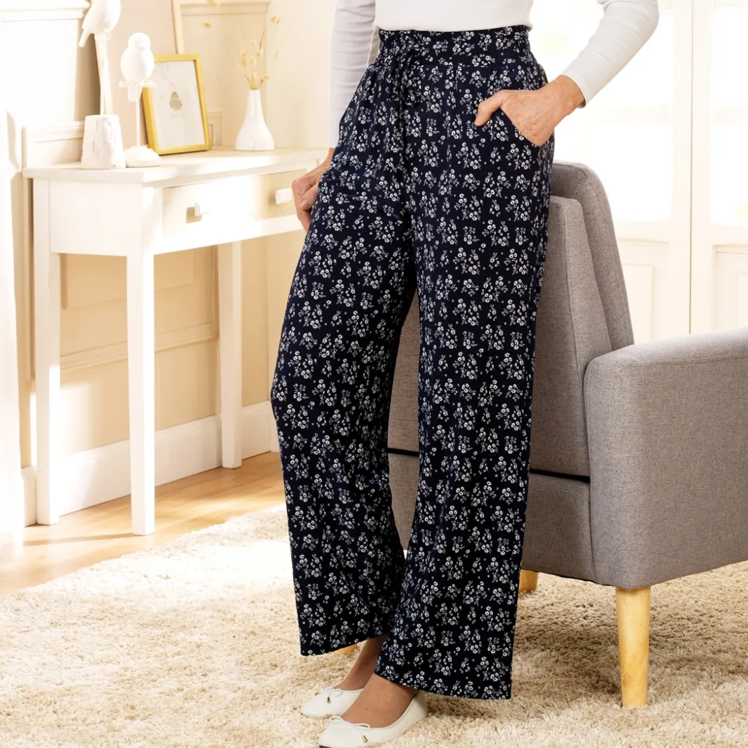 Vêtements|Tempsl Pantalon fluide fleuri