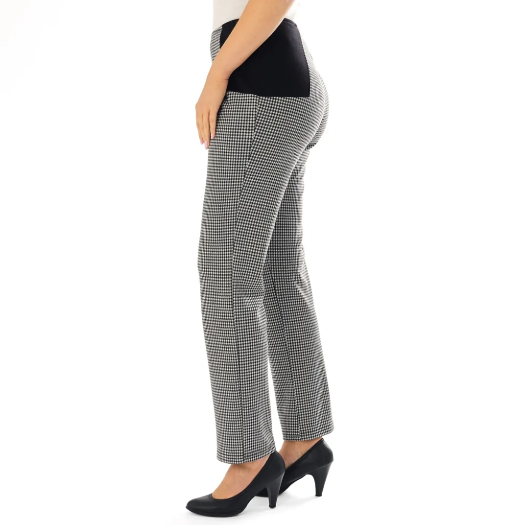 Vêtements|Tempsl Pantalon milano pied de poule ou noir