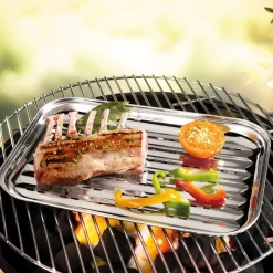 Cuisson Et Accessoires|Tempsl Plat barbecue inox