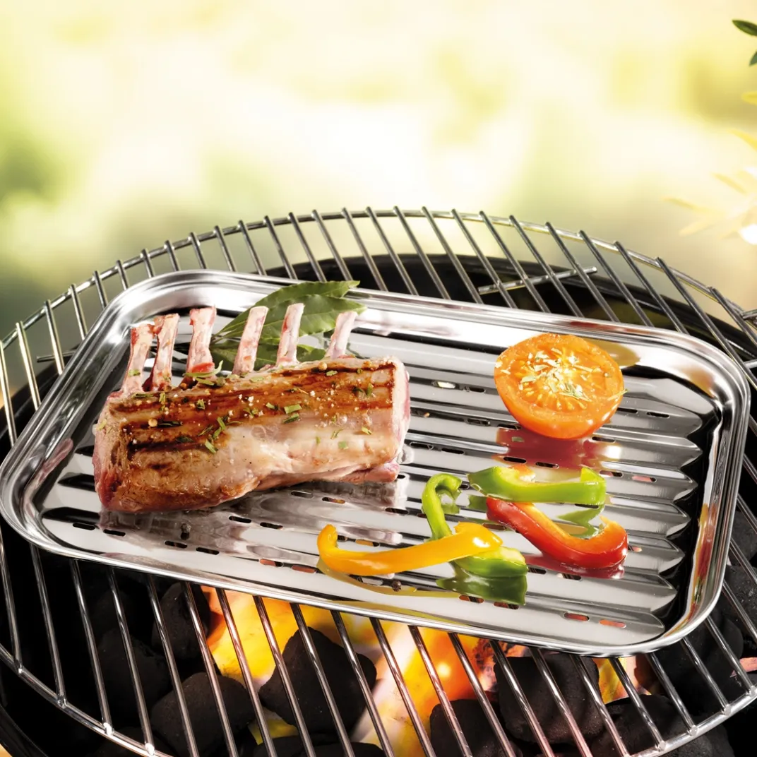Cuisson Et Accessoires|Tempsl Plat barbecue inox