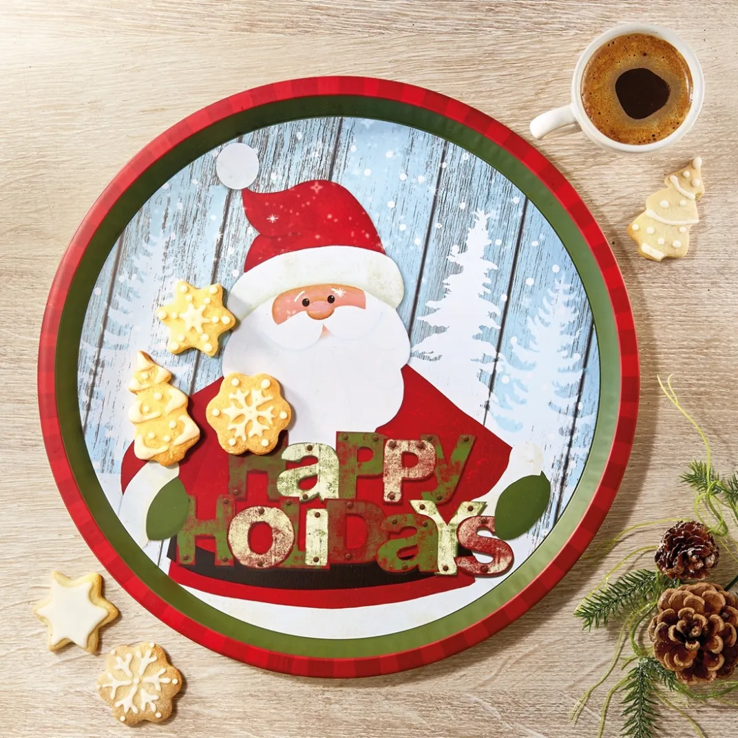 Table De Noël|Art De La Table|Tempsl Plateau Père Noël