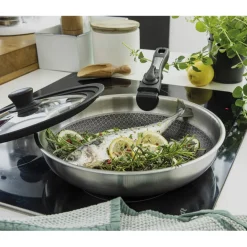 Cuisson Et Accessoires|Tempsl Poêle acier inoxydable Pradel France ®