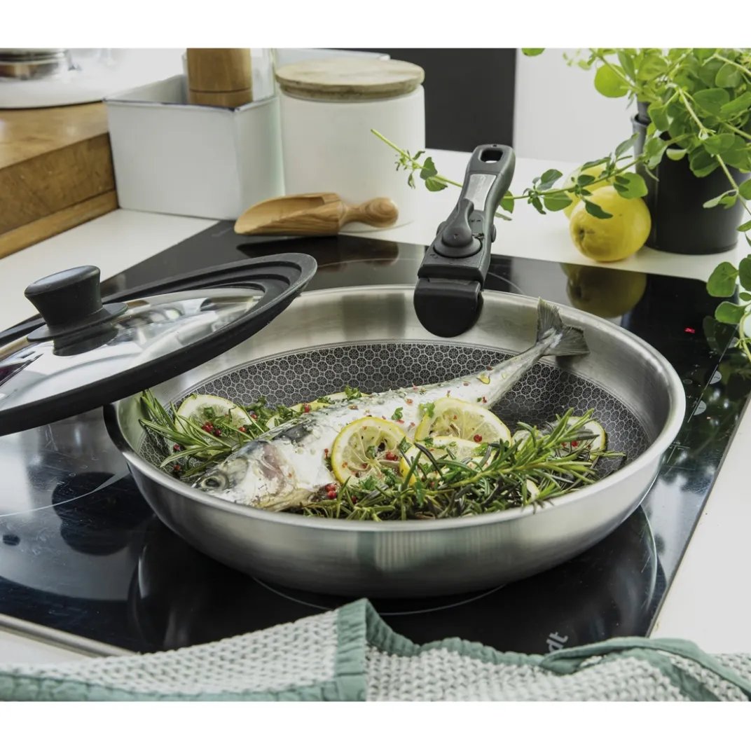 Cuisson Et Accessoires|Tempsl Poêle acier inoxydable Pradel France ®