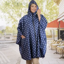 Vêtements|Tempsl Poncho de pluie zippé Rose