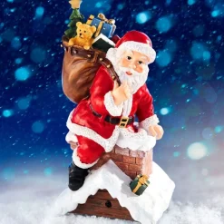 Décorations Intérieures Noël|Décorations|Tempsl Père Noël sensor cheminée