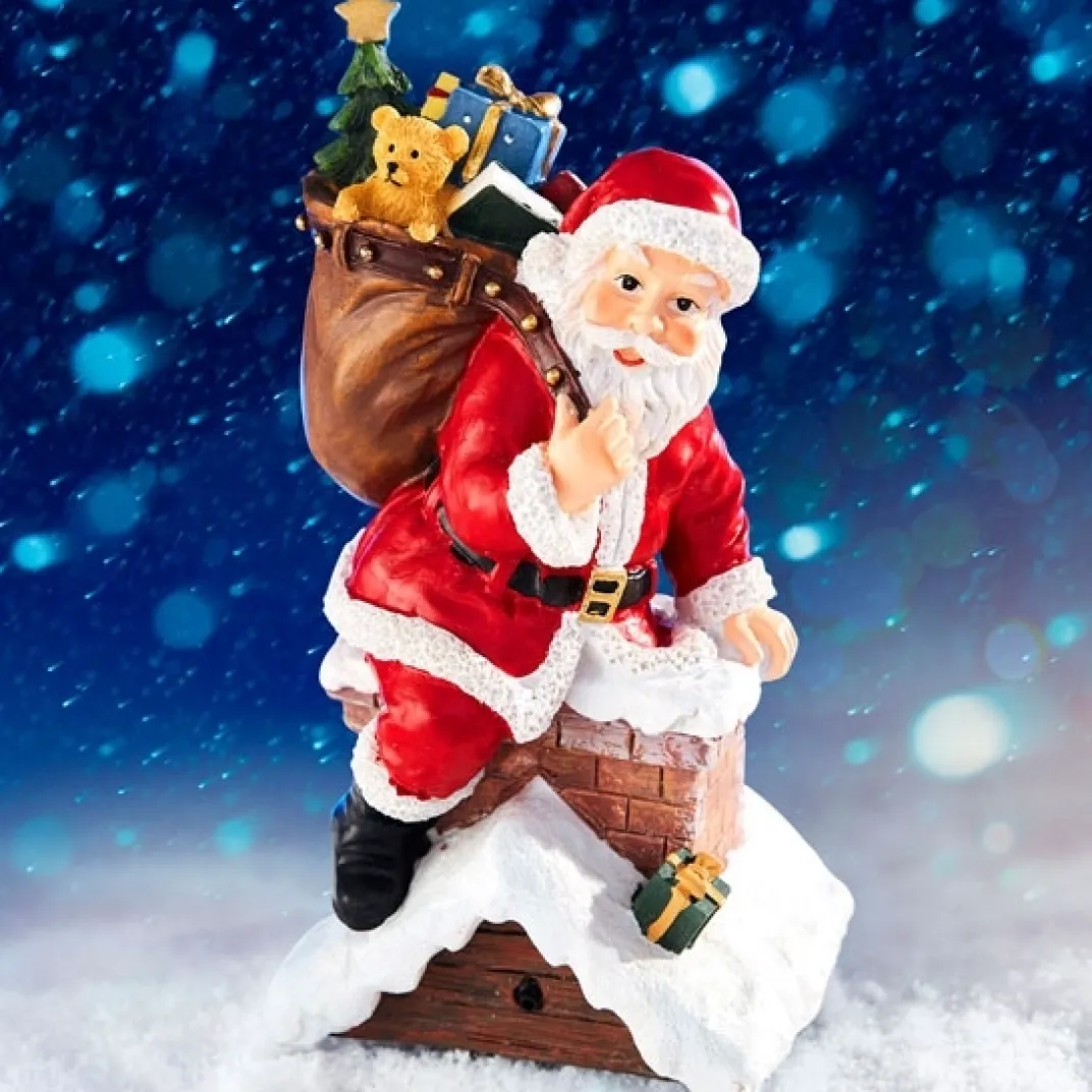 Décorations Intérieures Noël|Décorations|Tempsl Père Noël sensor cheminée