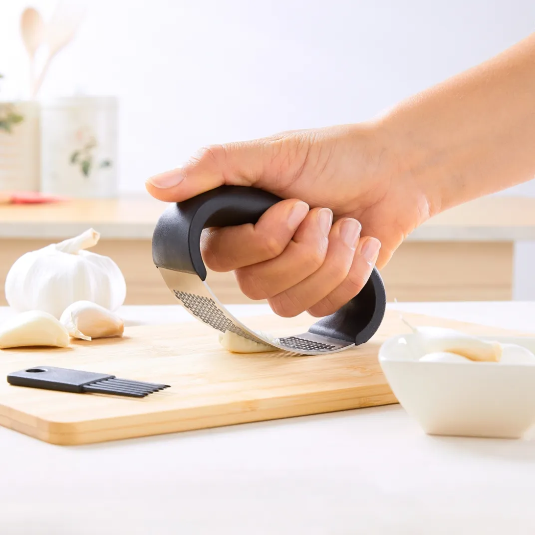 Découpe|Ustensiles De Cuisine Malins|Tempsl Presse ail ergonomique