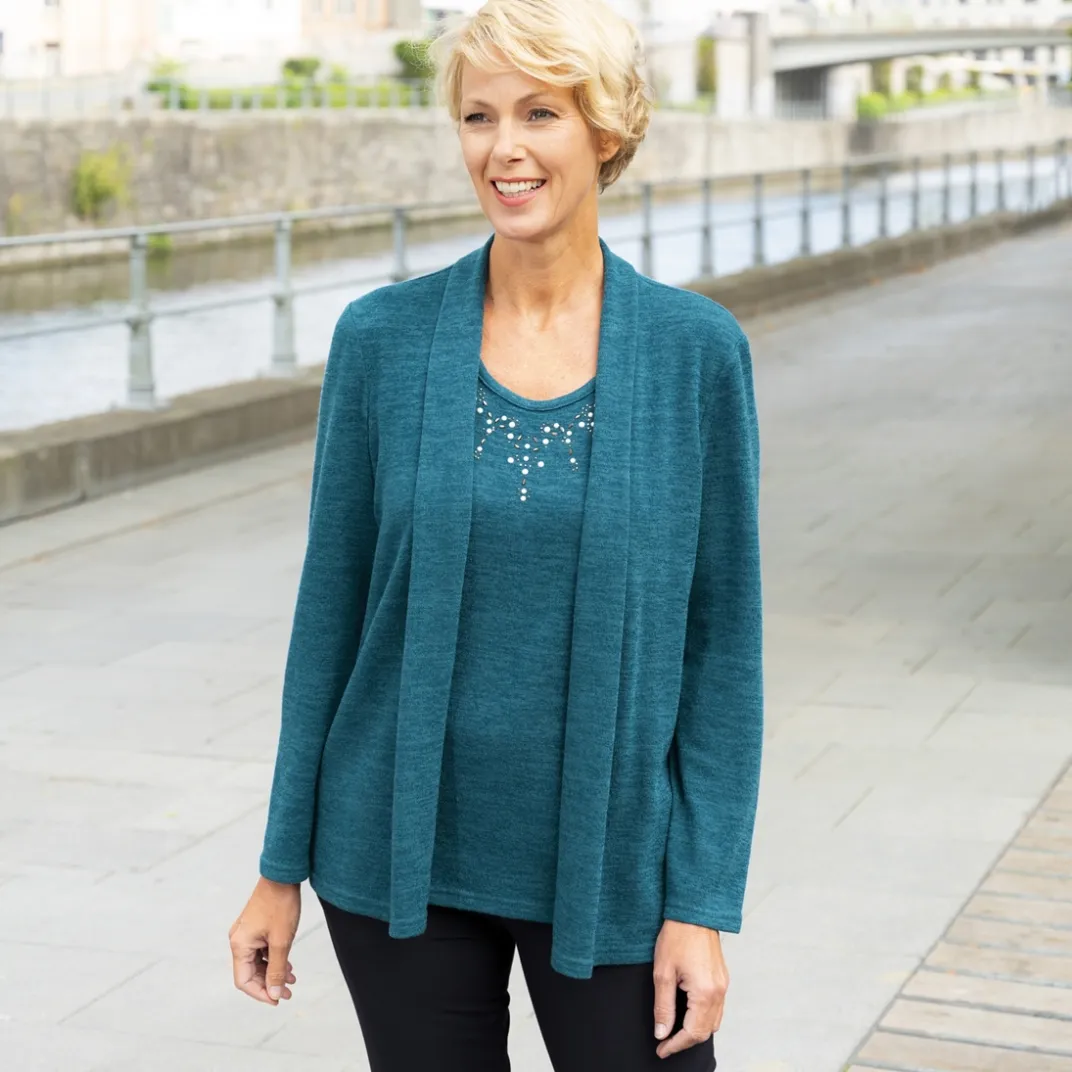 Vêtements|Tempsl Pull 2 en 1 plastron fantaisie
