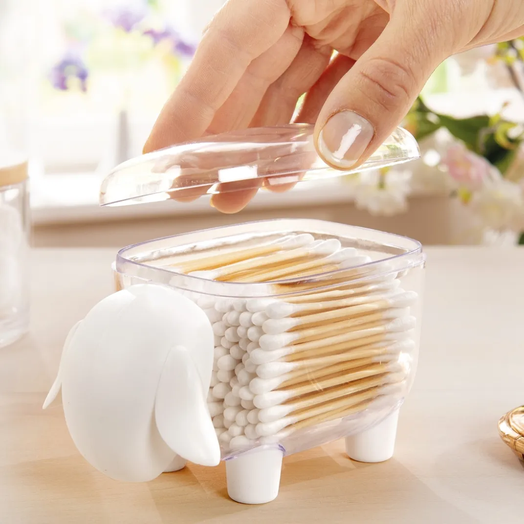 Salle De Bain Et Hygiène|Tempsl Range cotons-tiges mouton