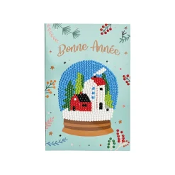 Loisirs Créatifs|Tempsl Set de 4 cartes postales à diamanter Nouvel an