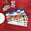 Décorations Intérieures Noël|Table De Noël|Tempsl 4 sets + 4 dessous de verres Noël sous la neige