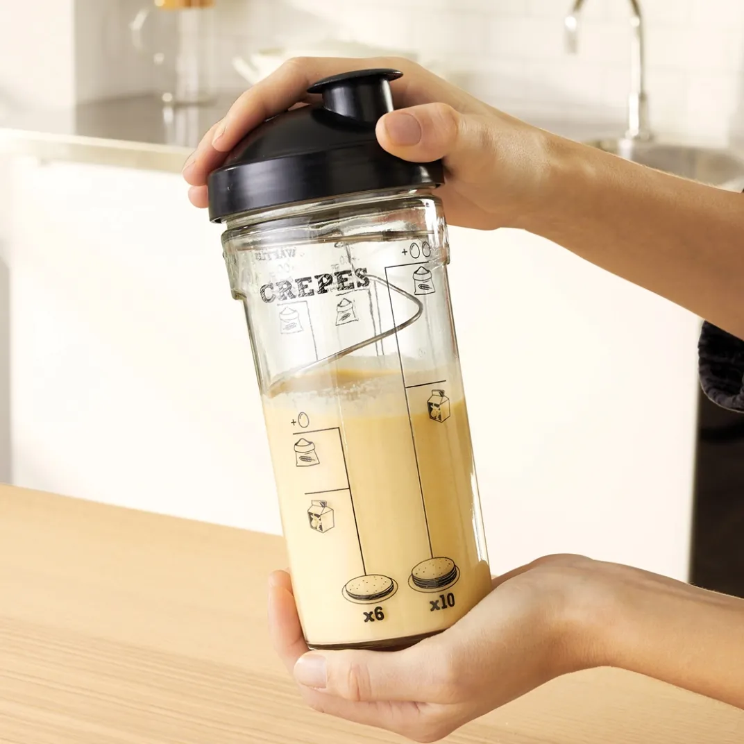 Accessoires Petit-Déjeuner|Ustensiles De Cuisine Malins|Tempsl Shaker à crêpes Miam Cookut