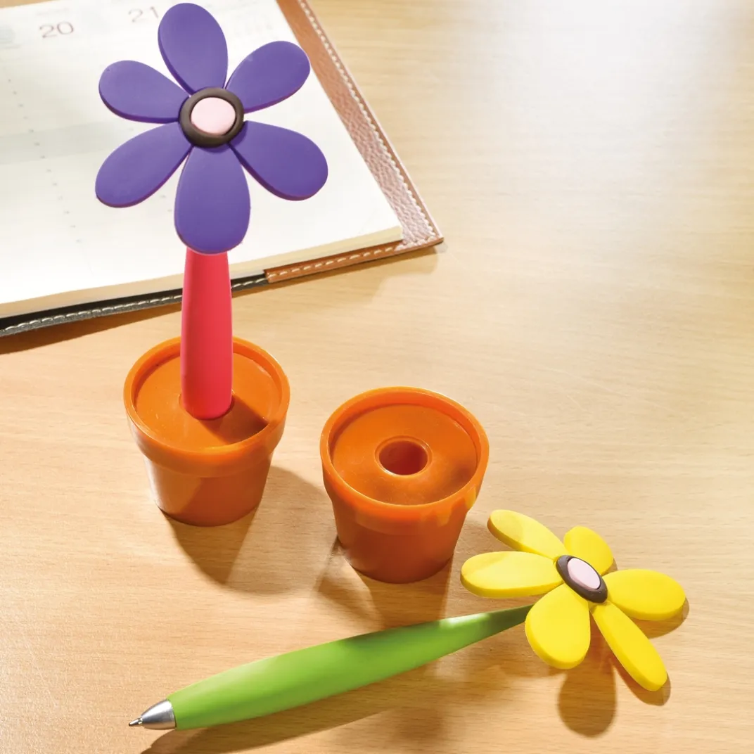 Accessoires Bureau|Tempsl 2 stylos fleurs