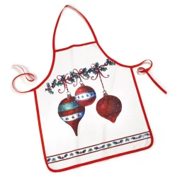 Repas De Noël|Organisation Et Entretien|Tempsl Tablier boules de Noël