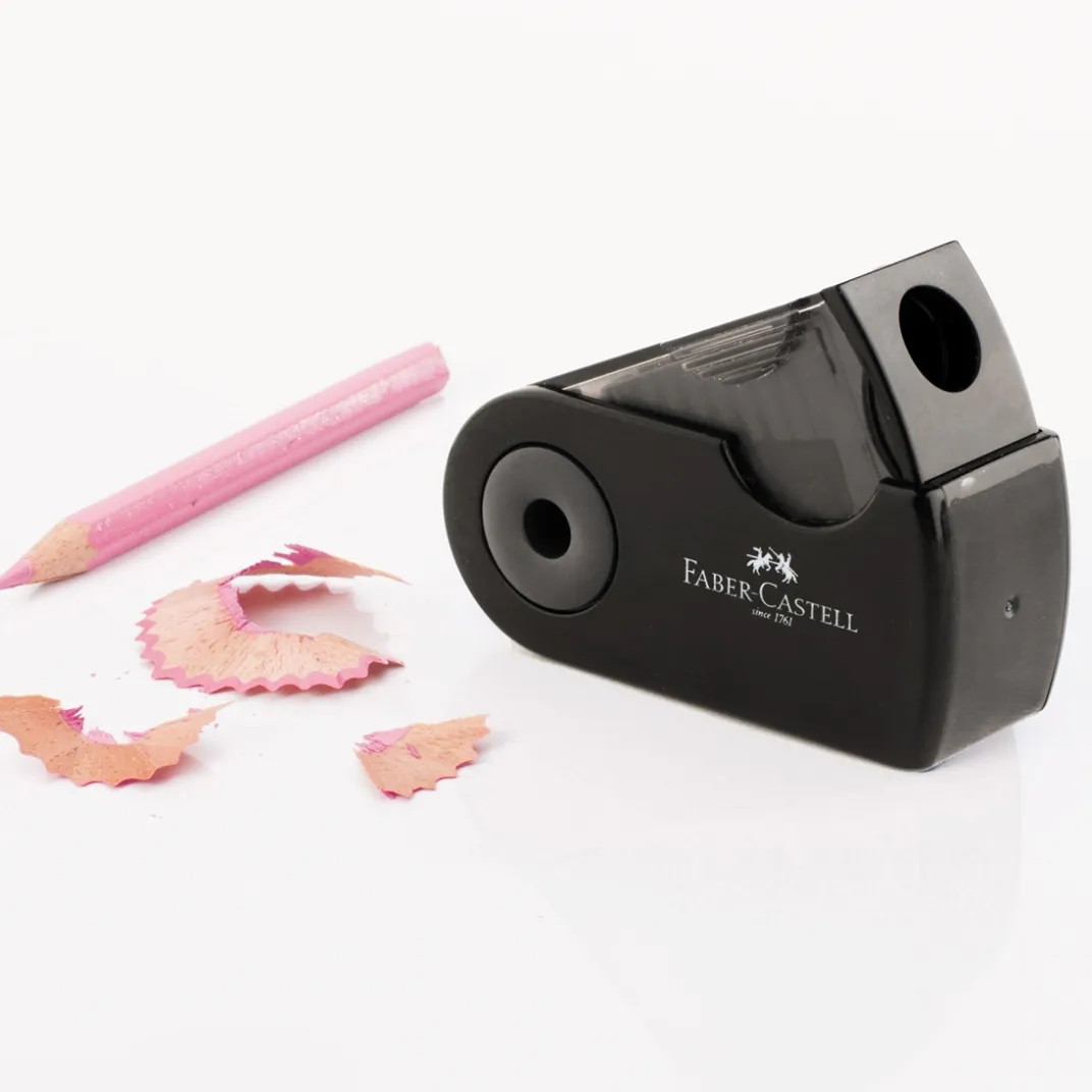 Accessoires Bureau|Tempsl Taille crayon avec étui protection noir