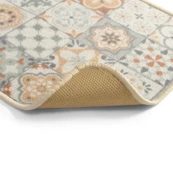 Décorations Cuisine|Décorations|Tempsl Tapis carreaux ciment bleu ou beige