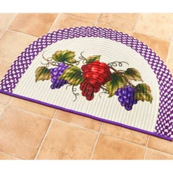 Décorations Cuisine|Décorations|Tempsl Tapis ovale raisins / Tapis demi-lune raisins