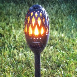 Décorations Jardin Et Extérieur|Tempsl Torche LED avec haut-parleur