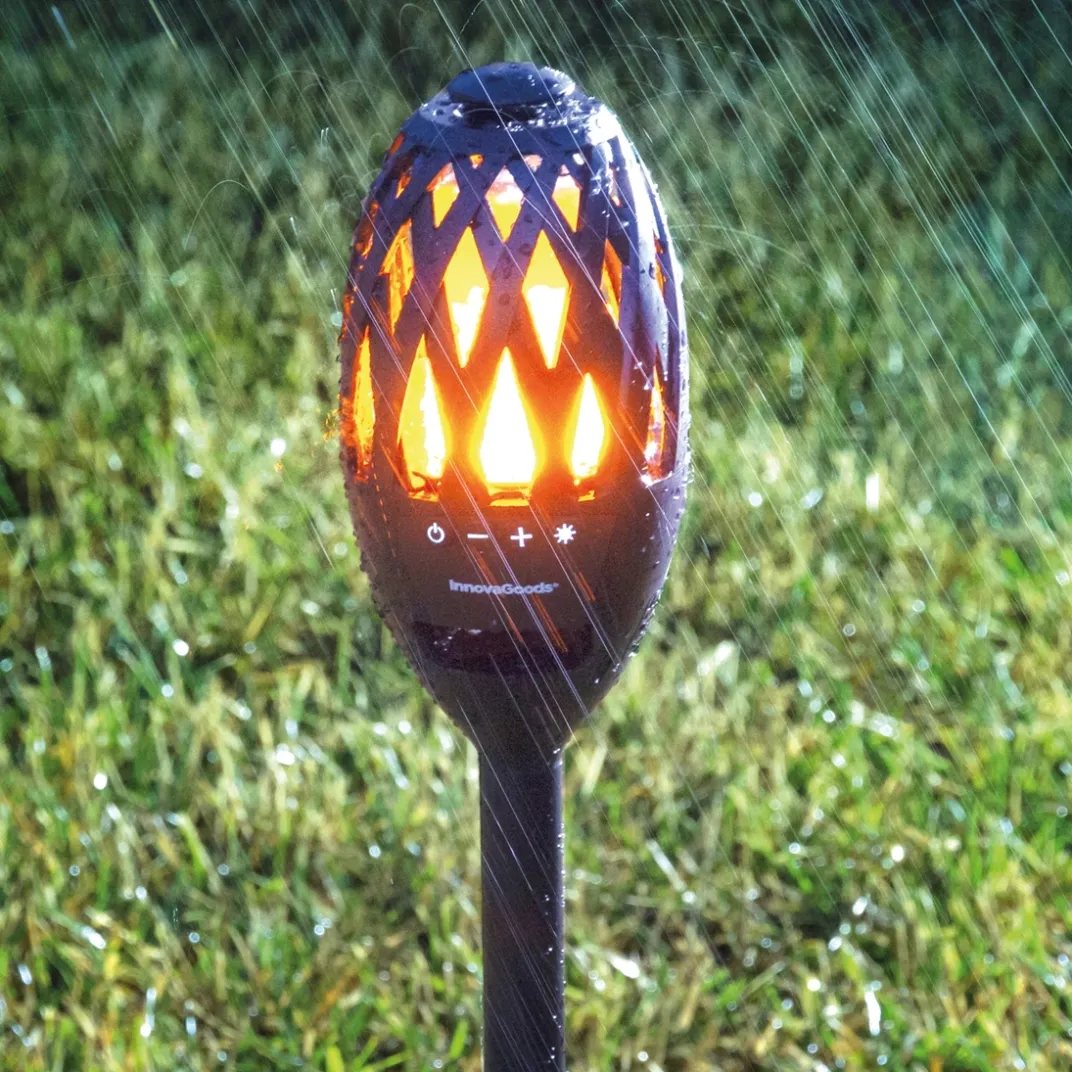 Décorations Jardin Et Extérieur|Tempsl Torche LED avec haut-parleur