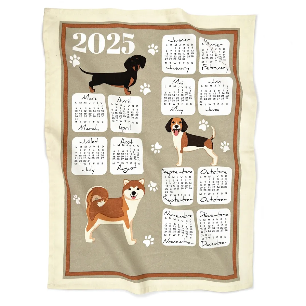 Art De La Table|Tempsl Torchons calendrier 2025 - plusieurs modèles